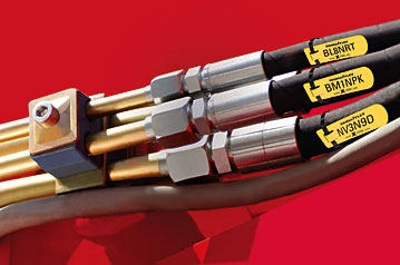 Hydraulic hoses with X-CODE